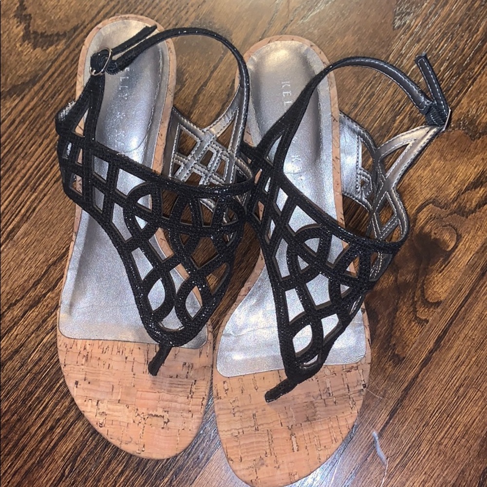 kelly & katie black high heel sandals
